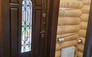 металлическая дверь с терморазрывом отделана мдф